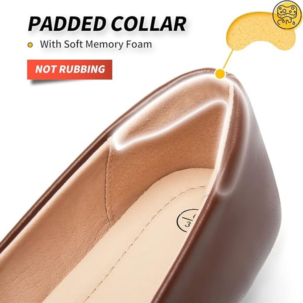 Women's Black Flats Shoes - Picture 7 of 9